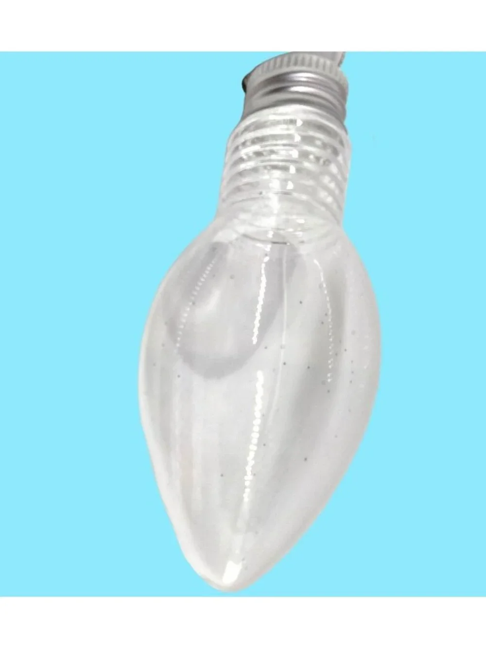 Clear Fillable light bulb Ornament Christmas Holiday Crafts Plastic DIY